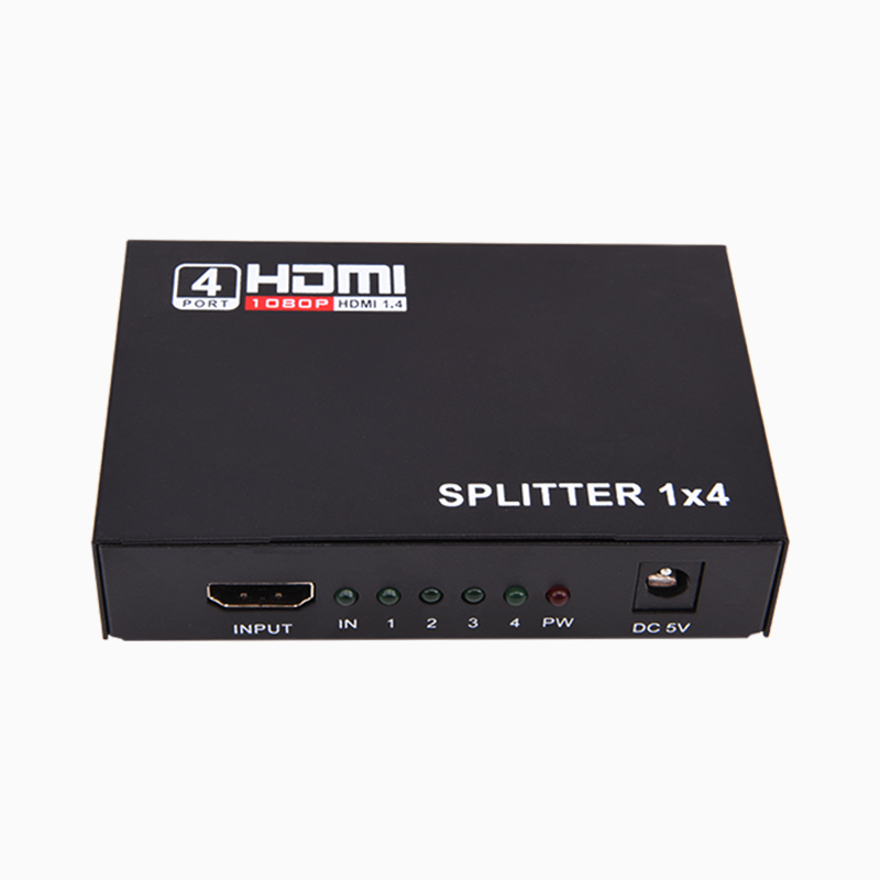 Répartiteur HDMI 4 ports 1x4 HDMI 1 'en 4 sorties support 3D - SAICO MEDIA  SARL